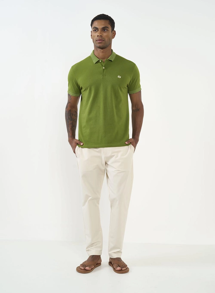 Polo Masculina Manga Curta