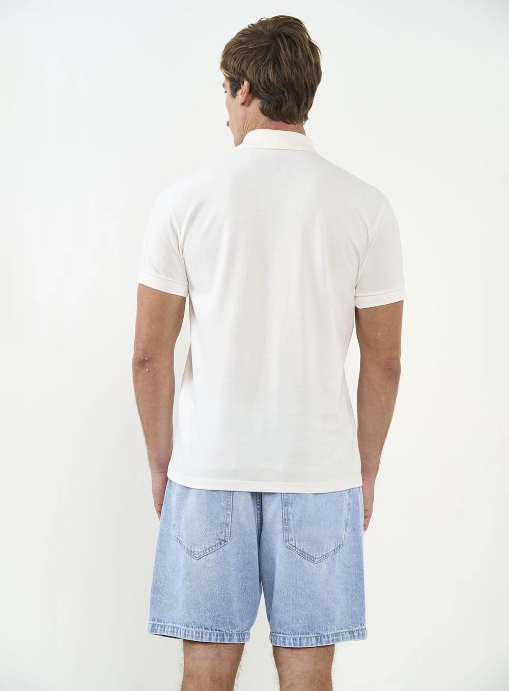 Polo Masculina Com Aplicação Off Shell