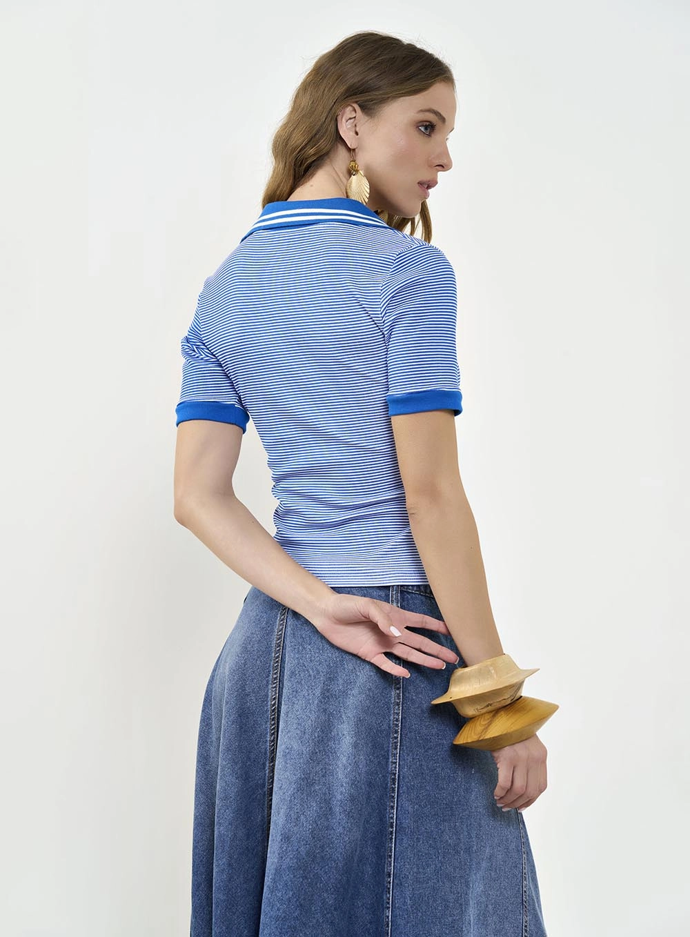 Polo Feminina Listrada Estampados