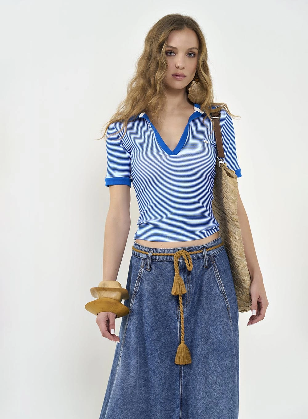 Polo Feminina Listrada Estampados
