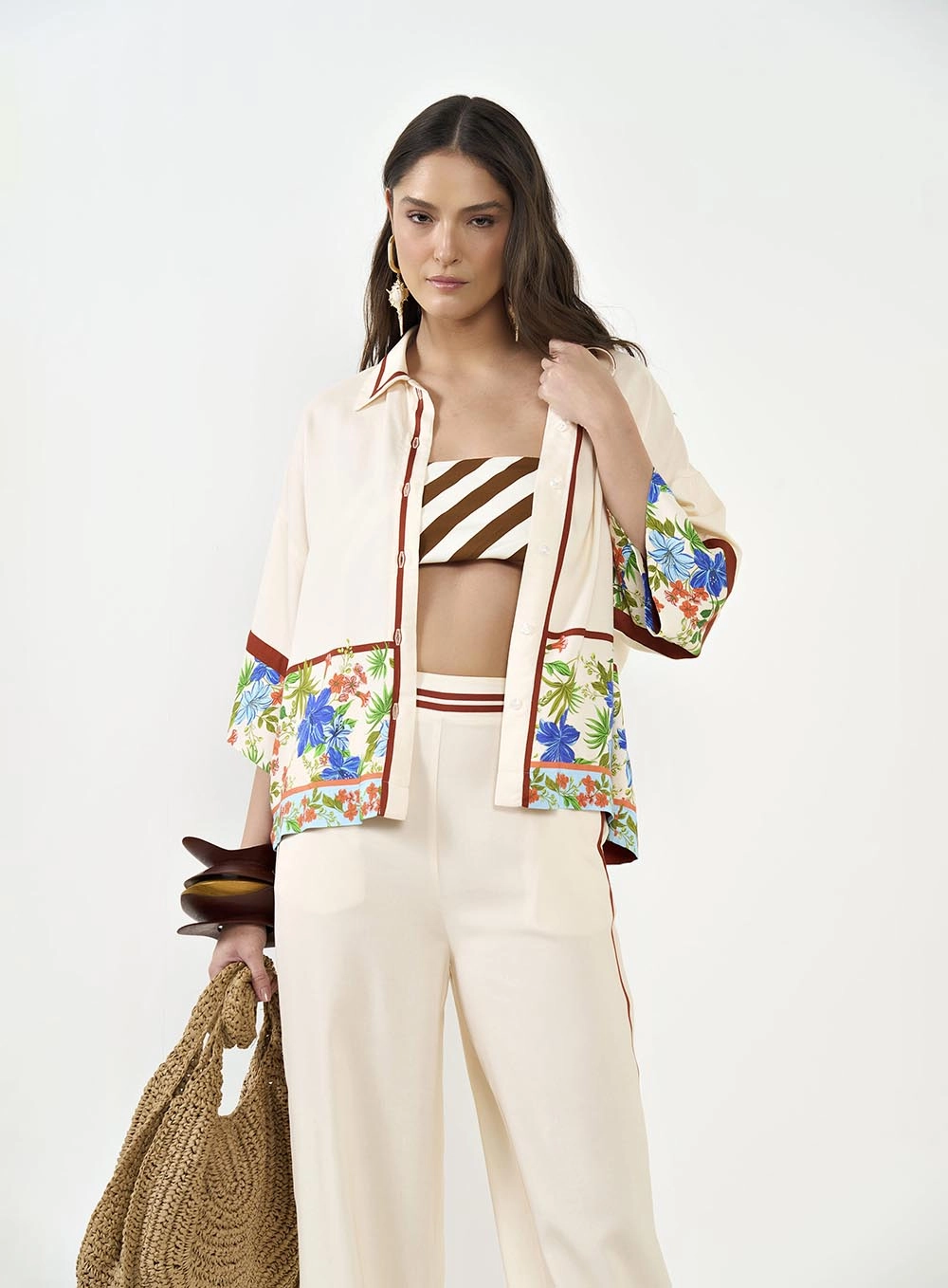 Camisa Loose Estampada Estampados
