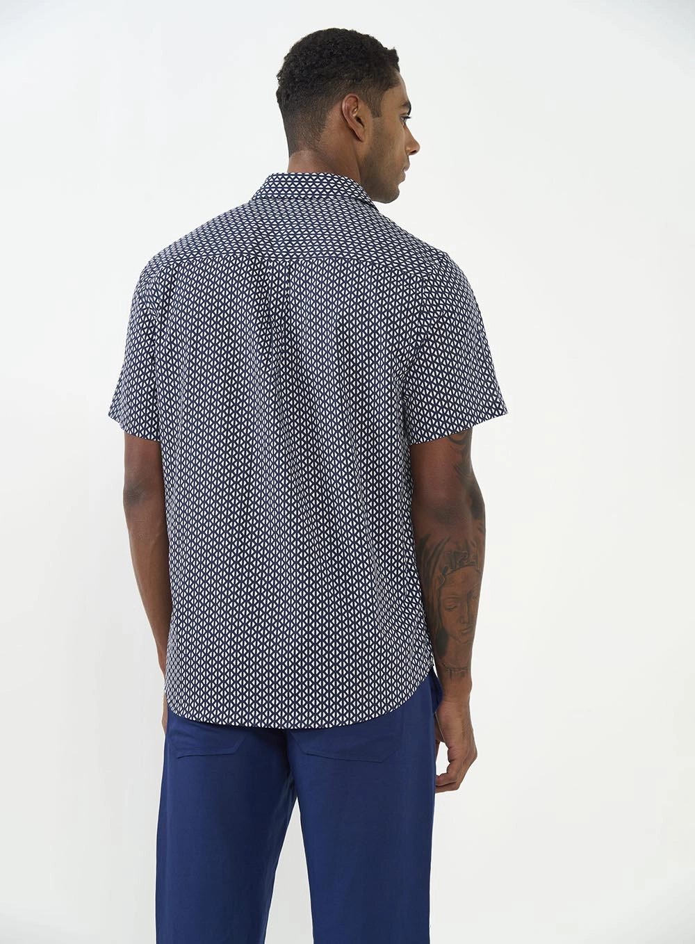 Camisa Estampada Relax Manga Curta Estampados