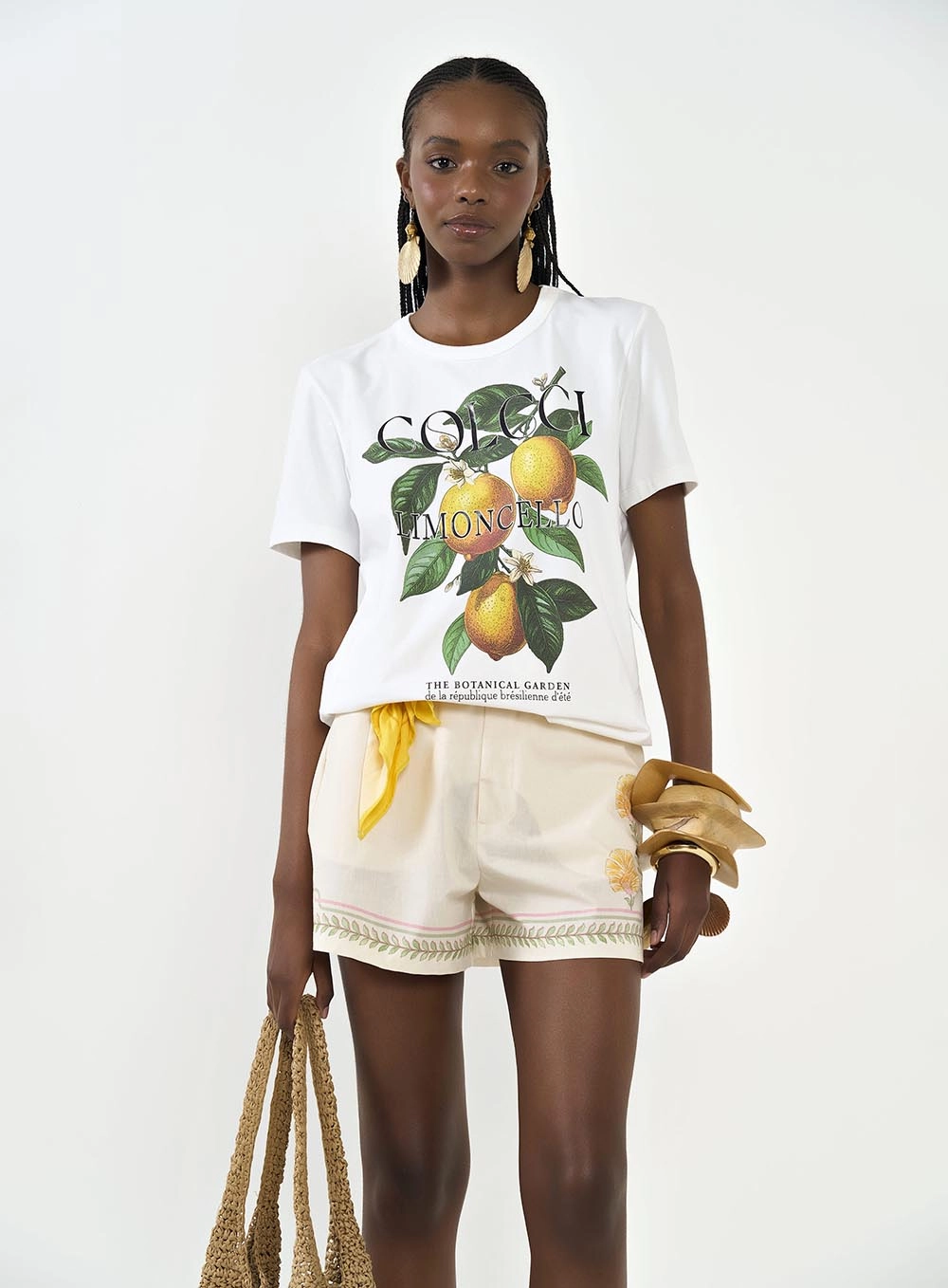 Camiseta Feminina Comfort Estampada Off Shell