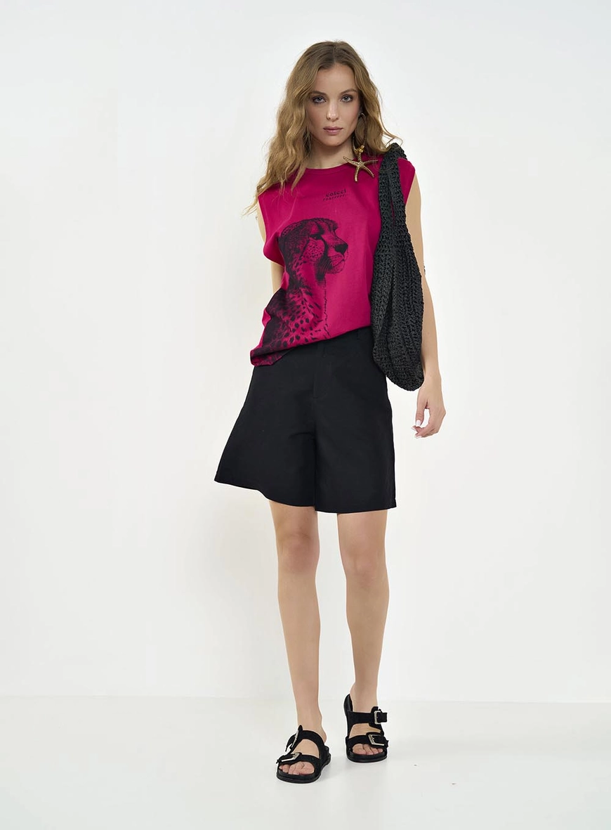Camiseta Feminina Boy Estampada Com Cavas