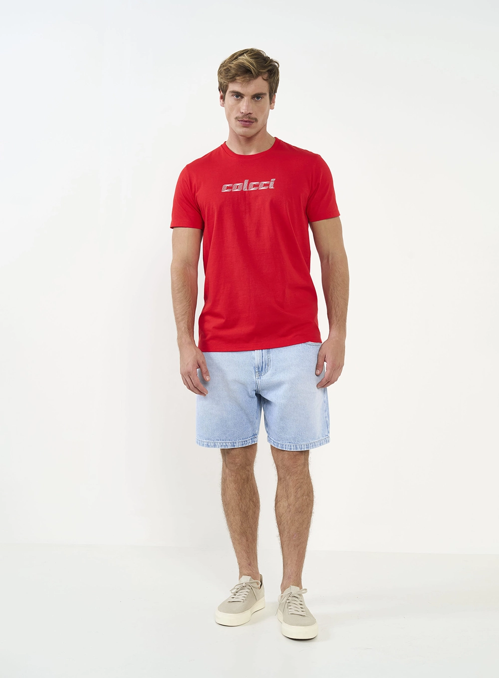Camiseta Com Logo Frontal Vermelho