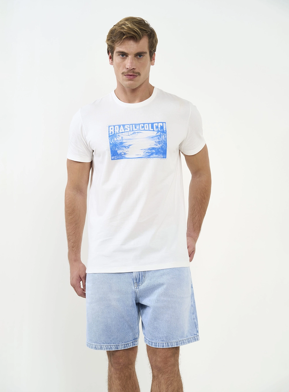 Camiseta Slim Com Estampa Off Shell