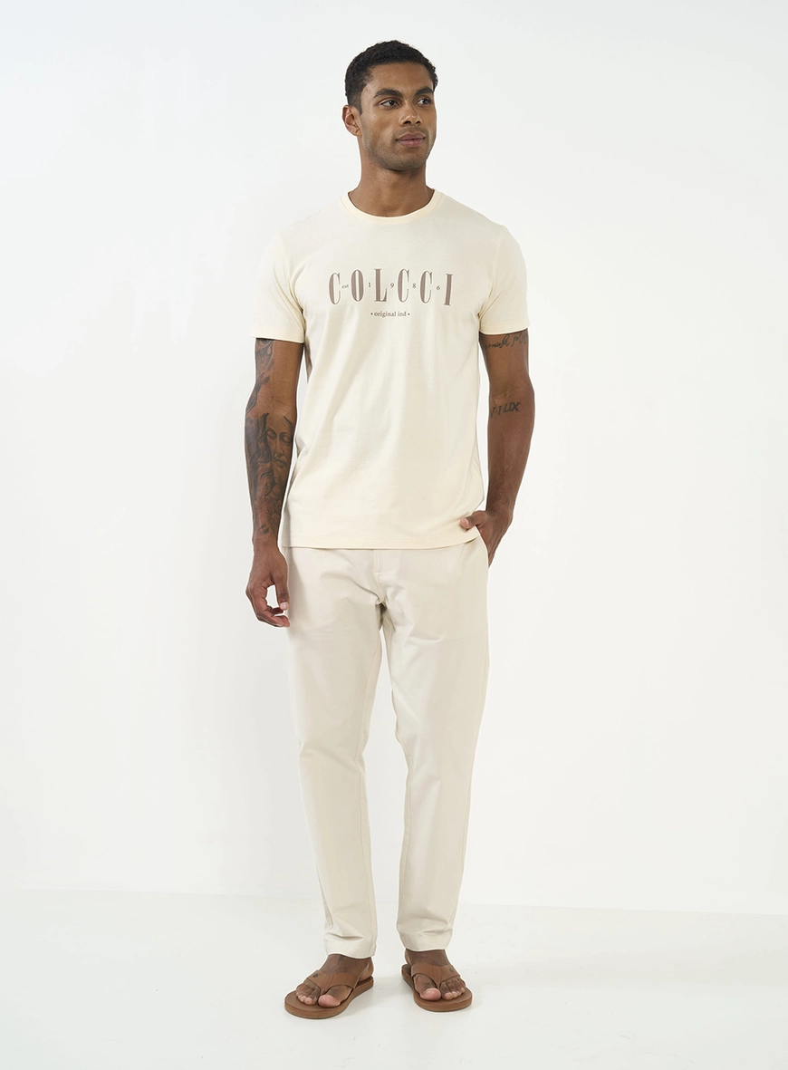 Camiseta Slim Com Estampa
