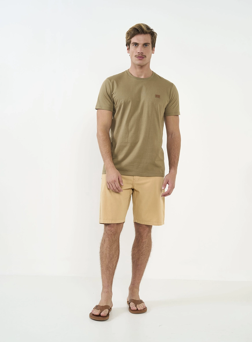 Camiseta Slim Com Aplicação
