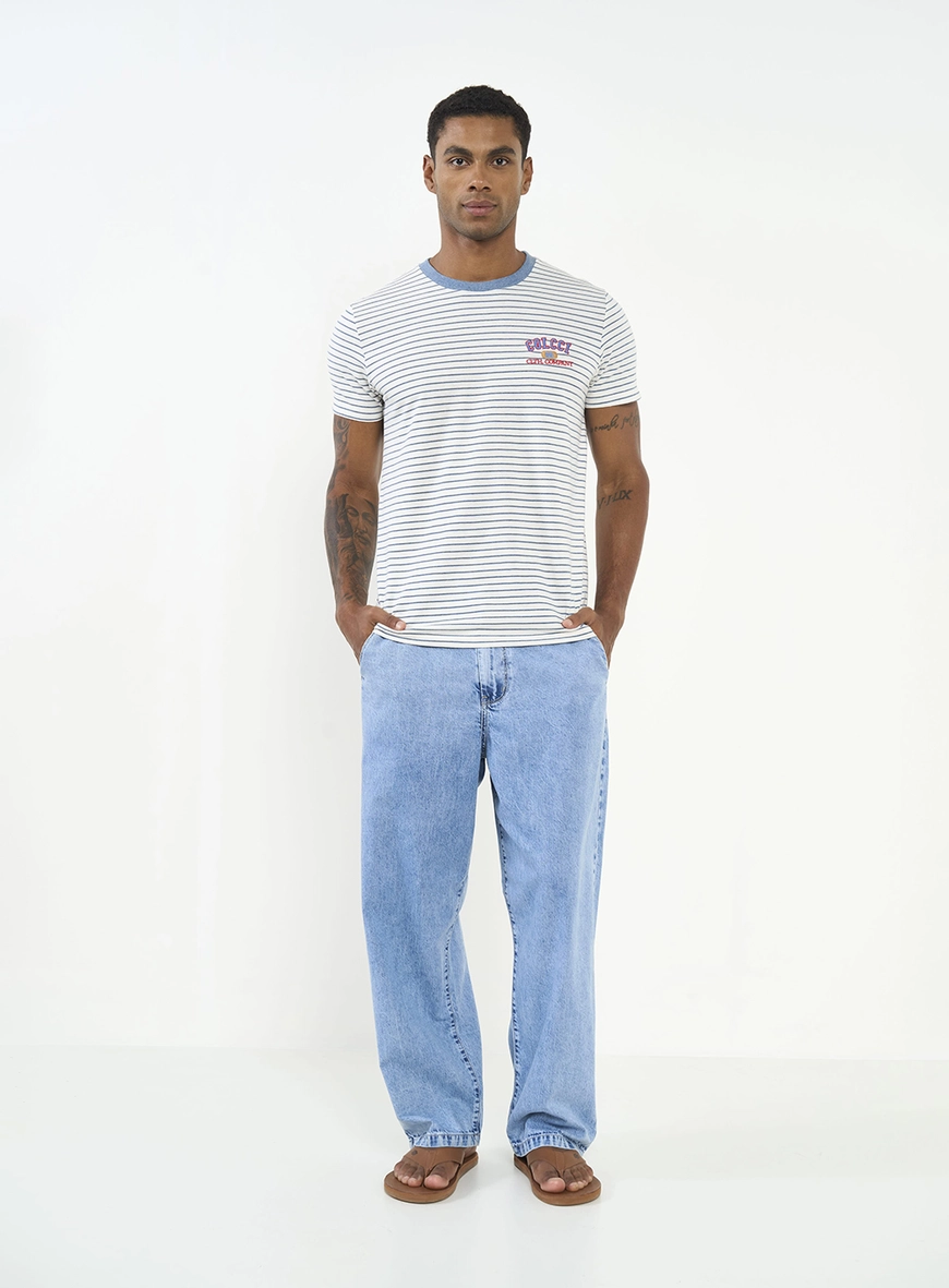 Camiseta Slim Listrada