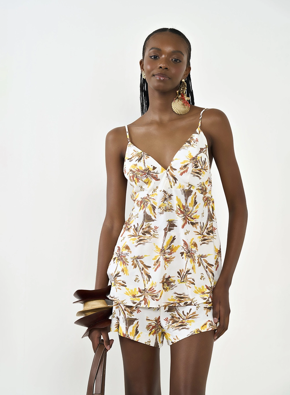 Blusa Estampada Alongada Estampados