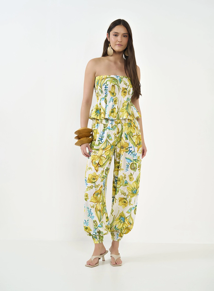 Blusa Estampada Peplum