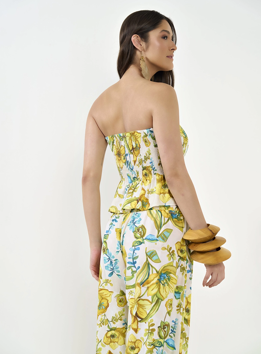 Blusa Estampada Peplum Estampados