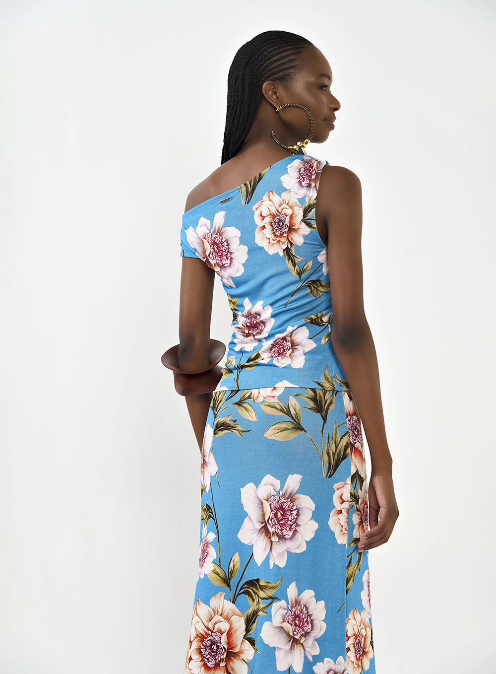 Blusa Estampada Assimétrica Estampados
