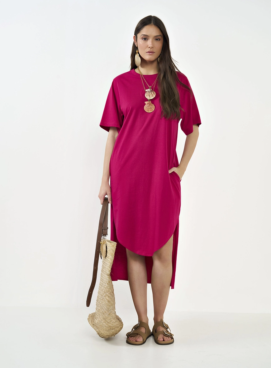 Vestido Midi Assimétrico