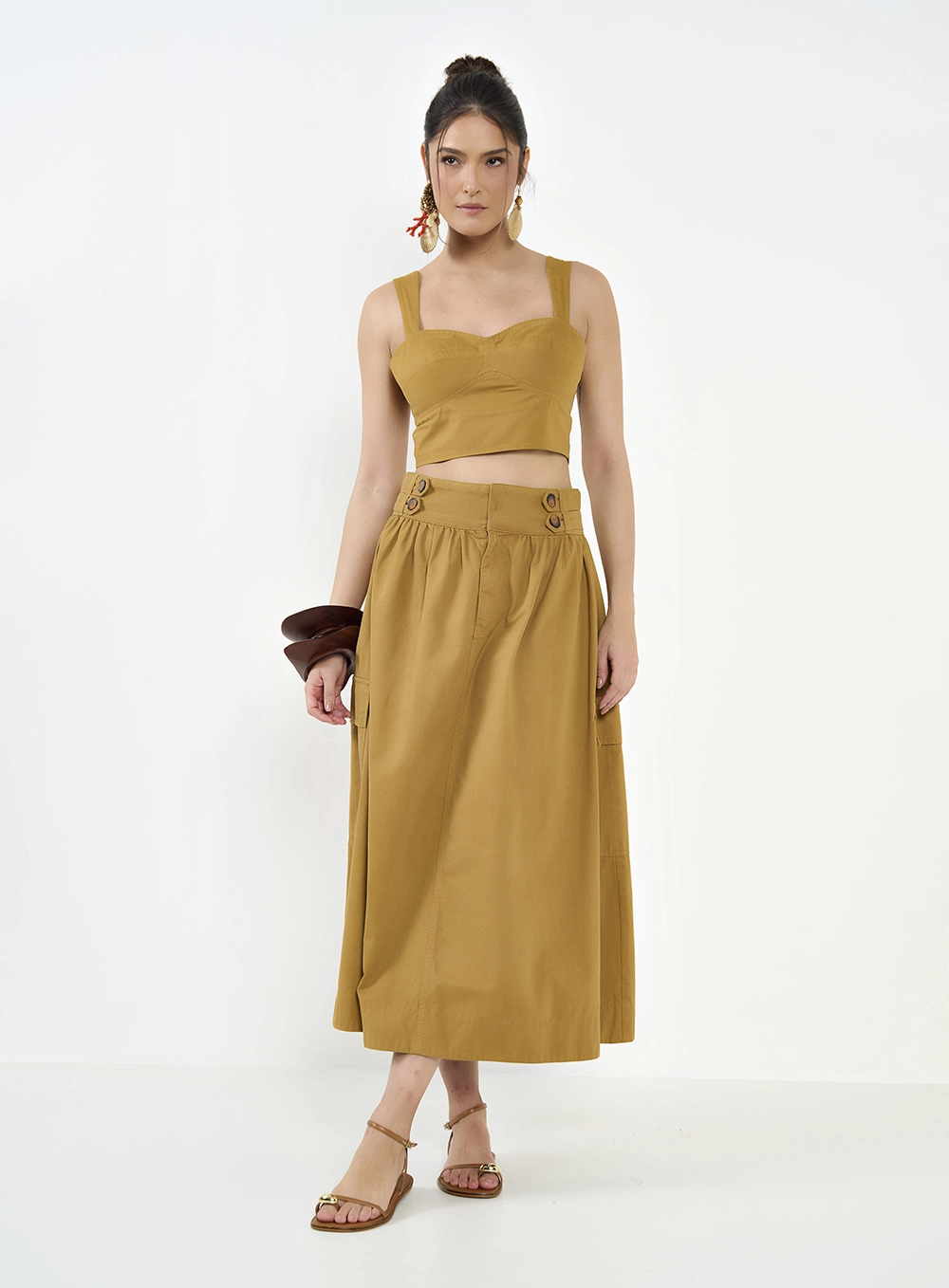Top Slim Sarja Marrom Ebbela