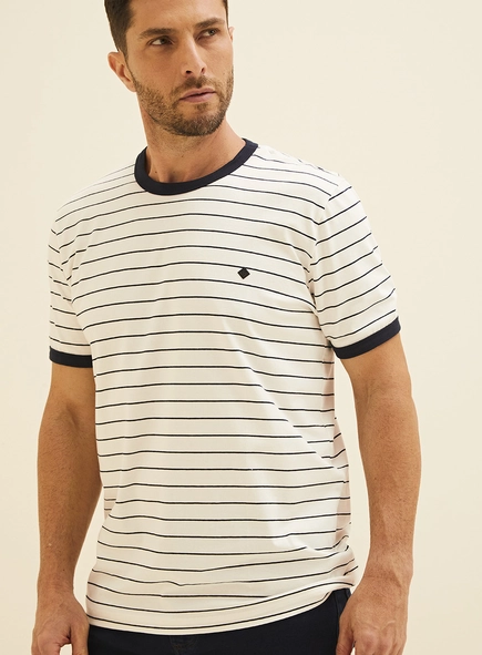Camiseta New Slim Com Listras