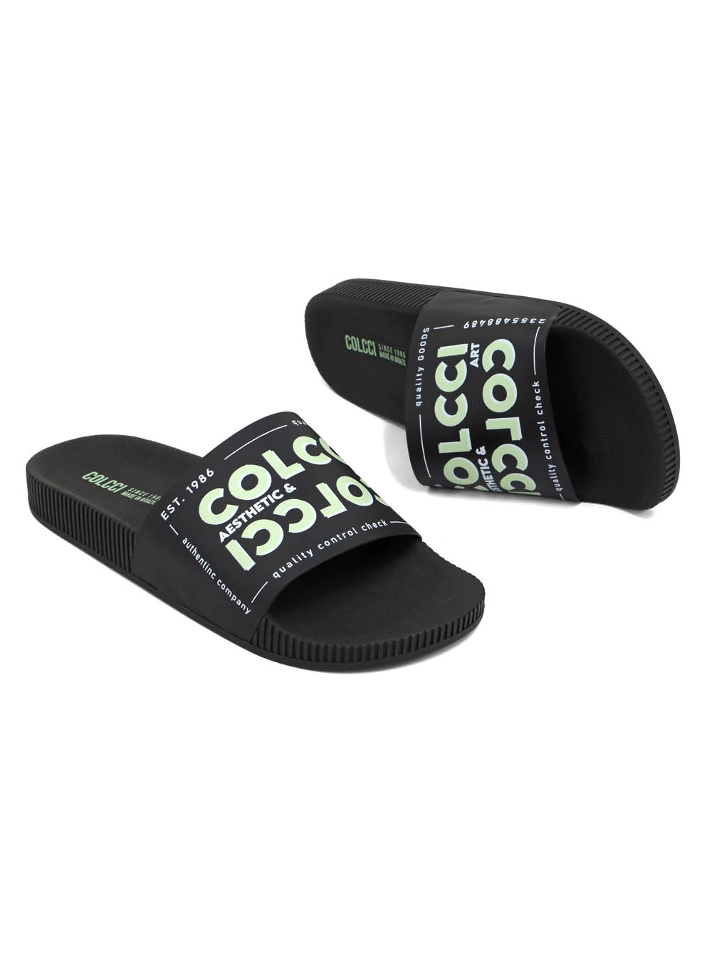 Chinelo Slide Alisson Colcci Preto