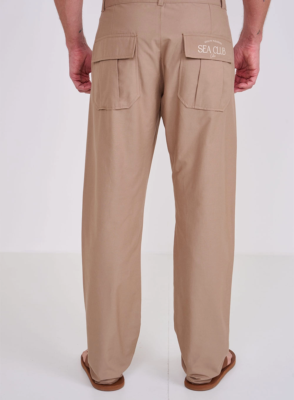 Calça Masculina Reta Bege