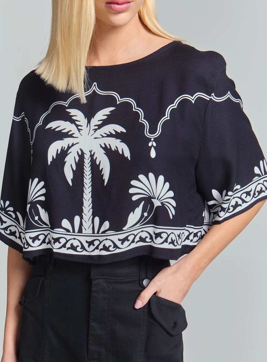Camiseta Square Estampada Preto 3