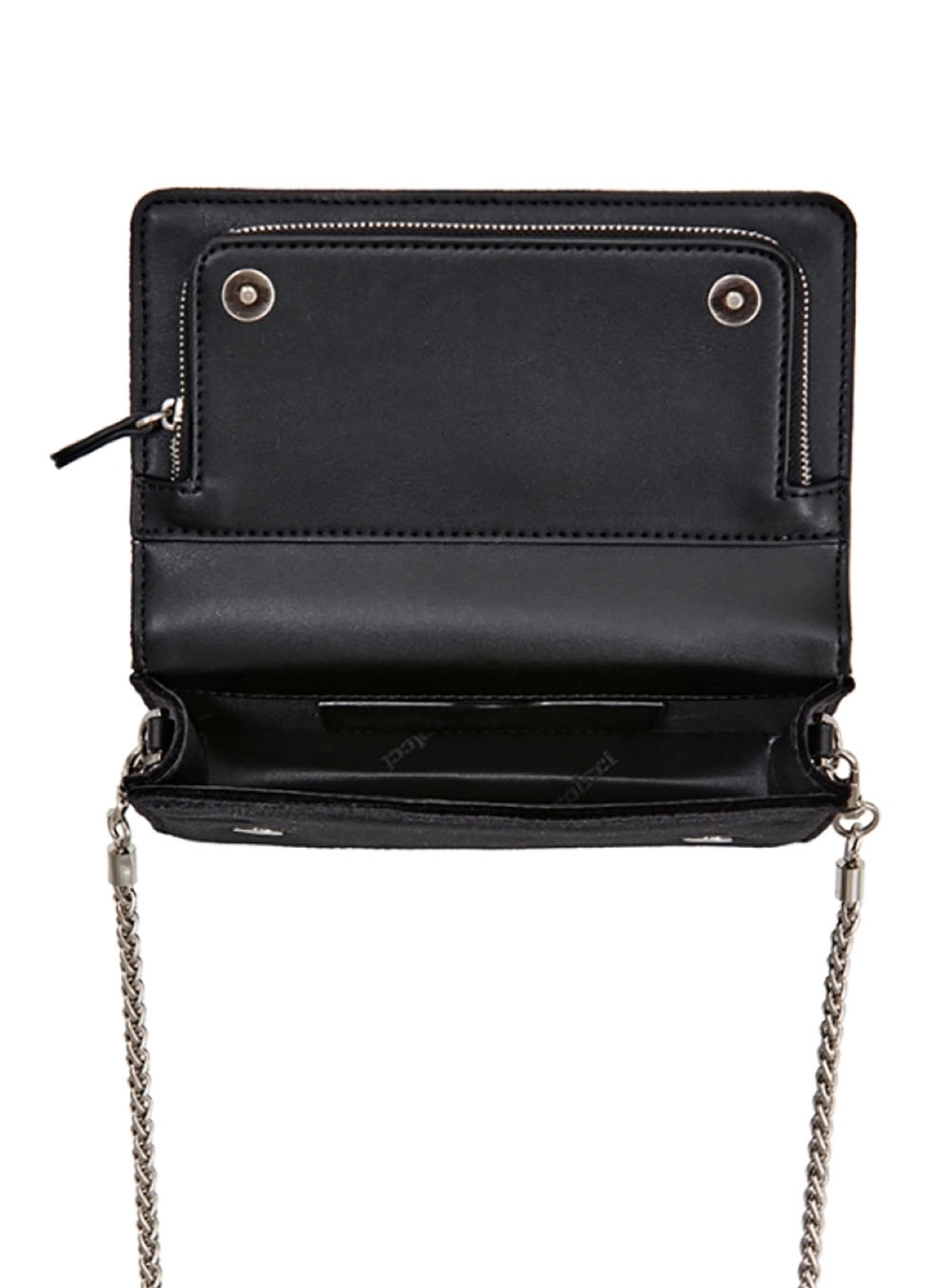 Bolsa Tiracolo Em Veludo Preto
