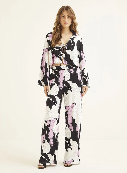 Camisa Feminina Alfaiataria Estampada