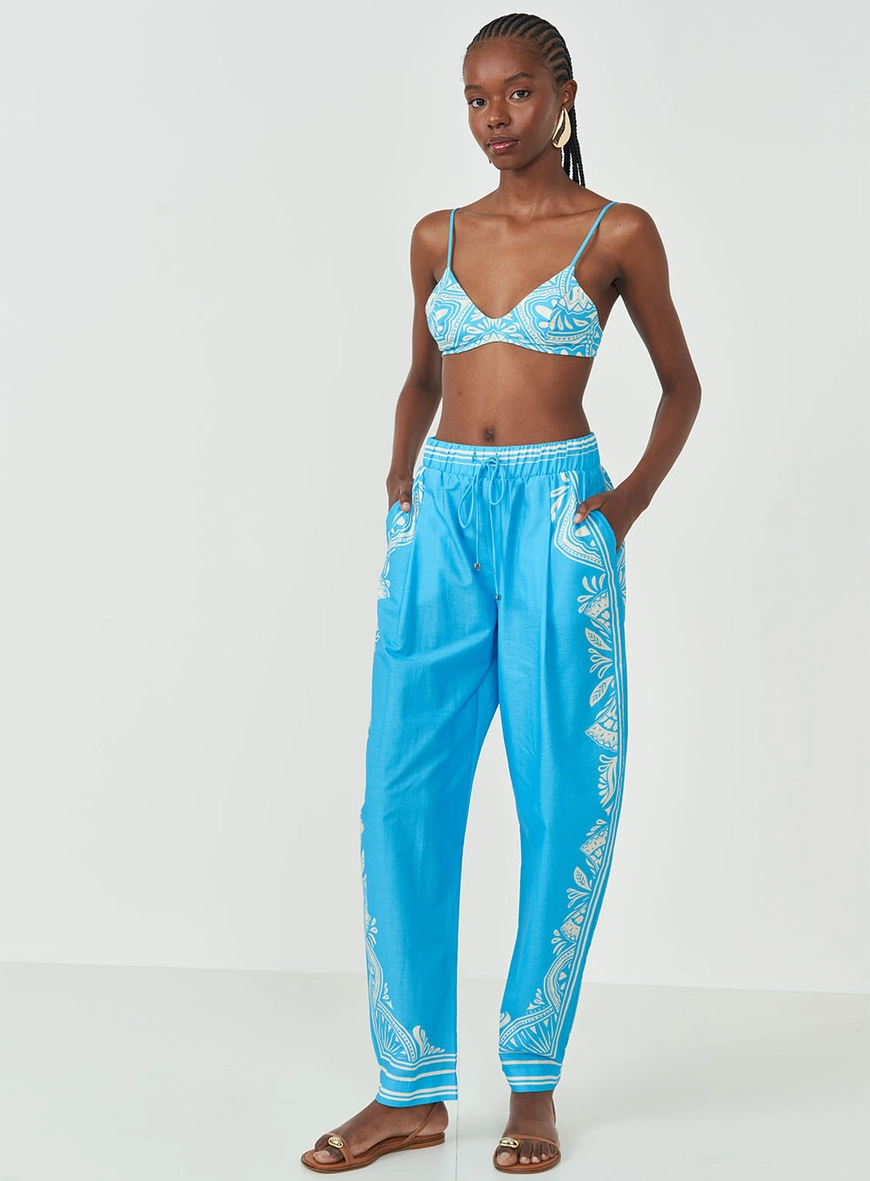 Calça Jade Estampada Cós Regulável