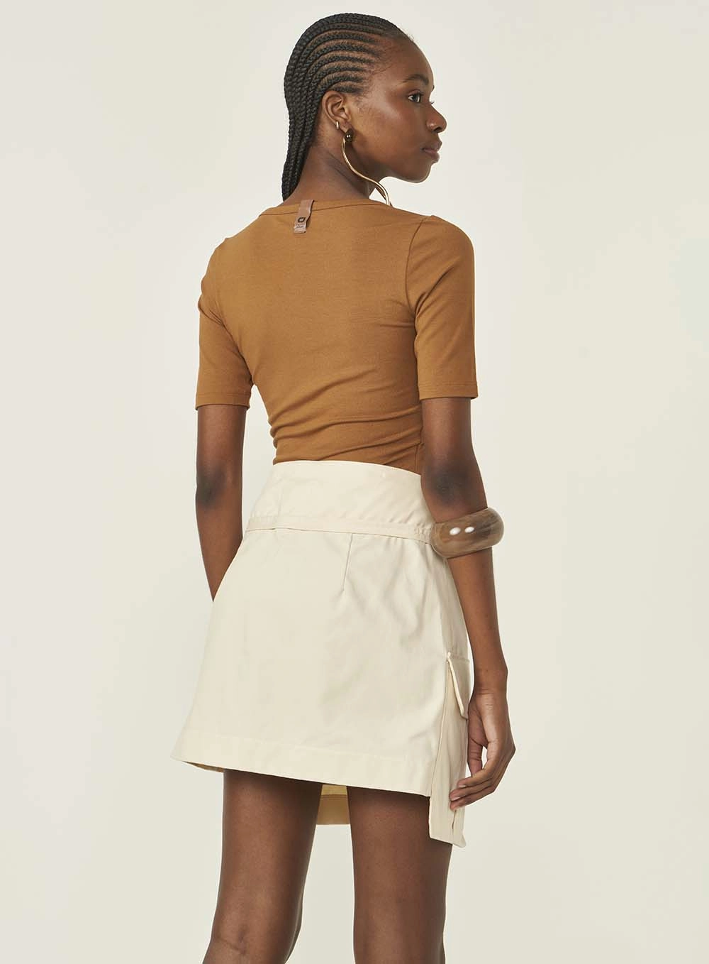 Blusa Feminina Slim Marrom Evermore