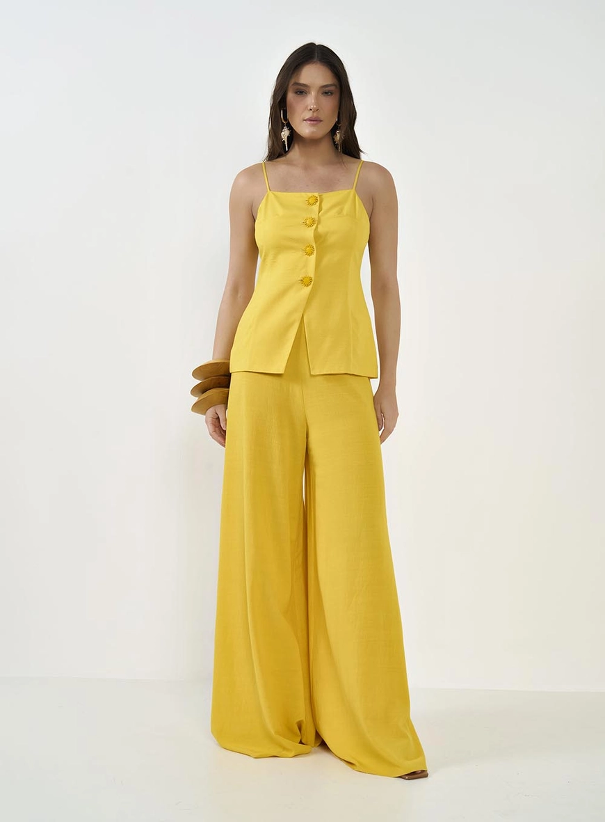 Calça Feminina Pantalona  Palazzo
