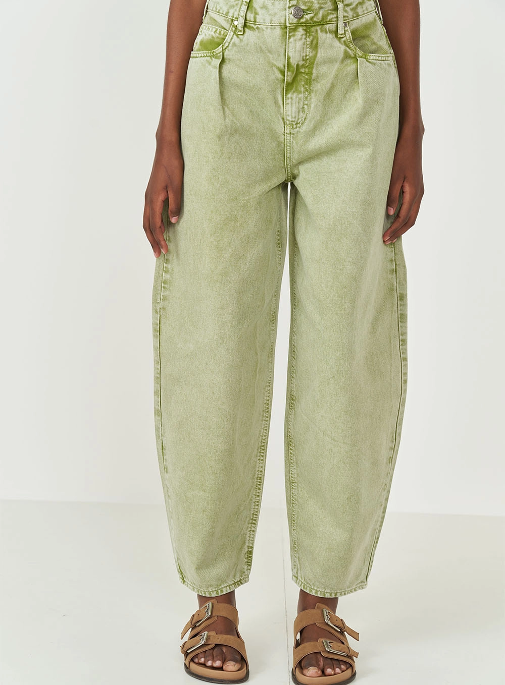 Calça Sarja Barril Joana Verde