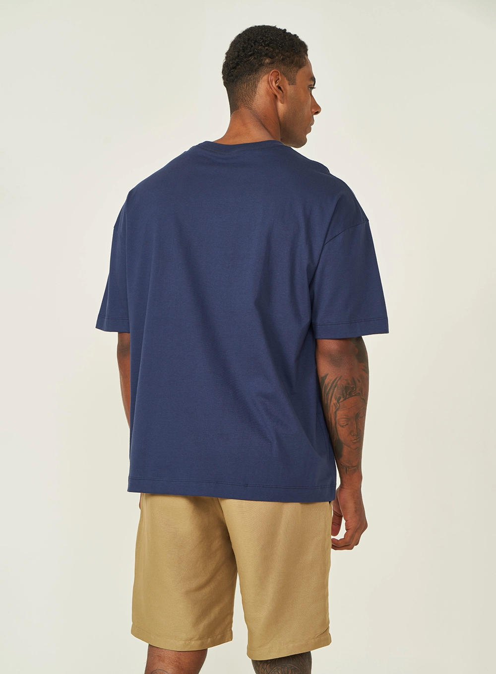 Camiseta Masculina Com Estampa Azul