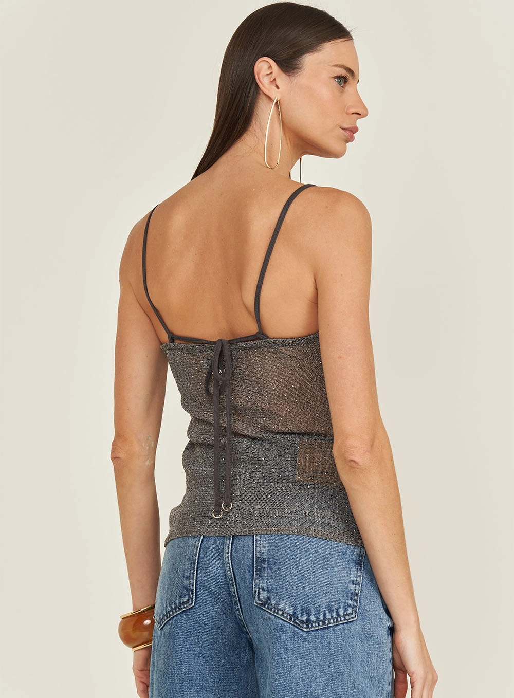 Blusa Slim Em Tule Off