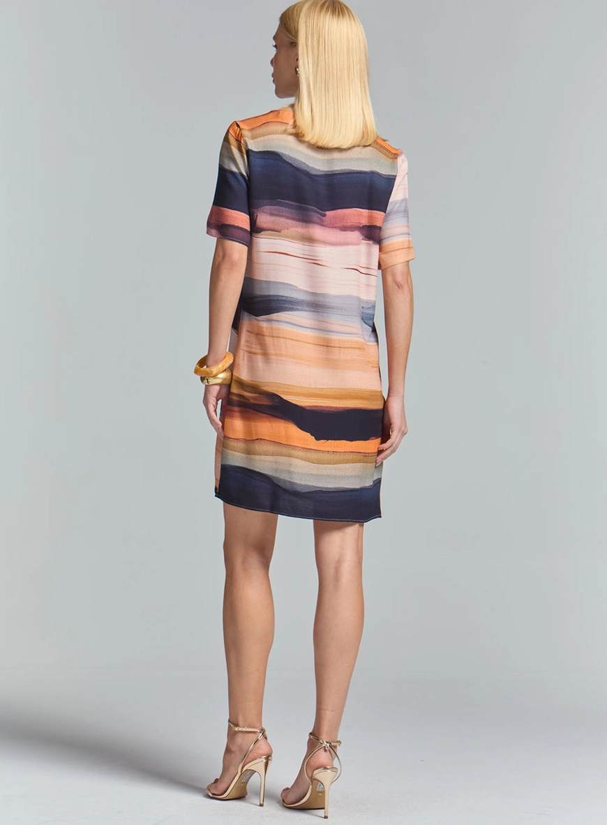 Vestido Curto Comfort Estampado Estampados 5