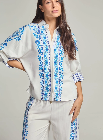 Camisa Feminina Over Estampada