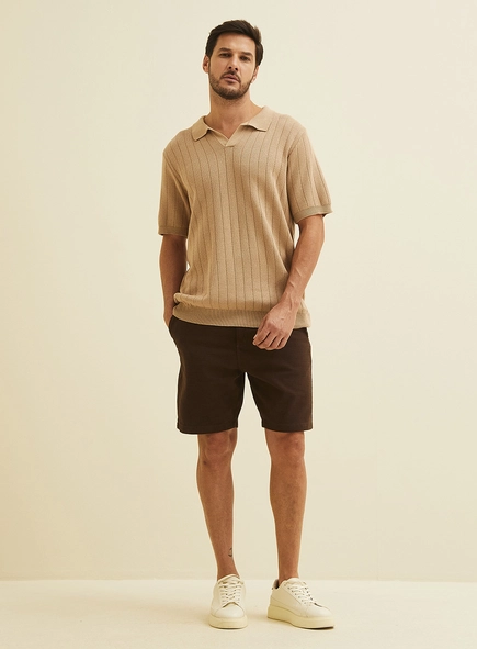 Polo Em Tricô Masculina
