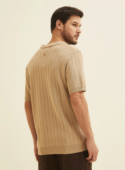Polo Em Tricô Masculina