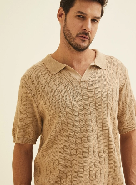 Polo Em Tricô Masculina