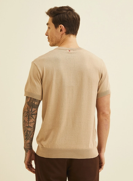 Camiseta Em Tricô Slim