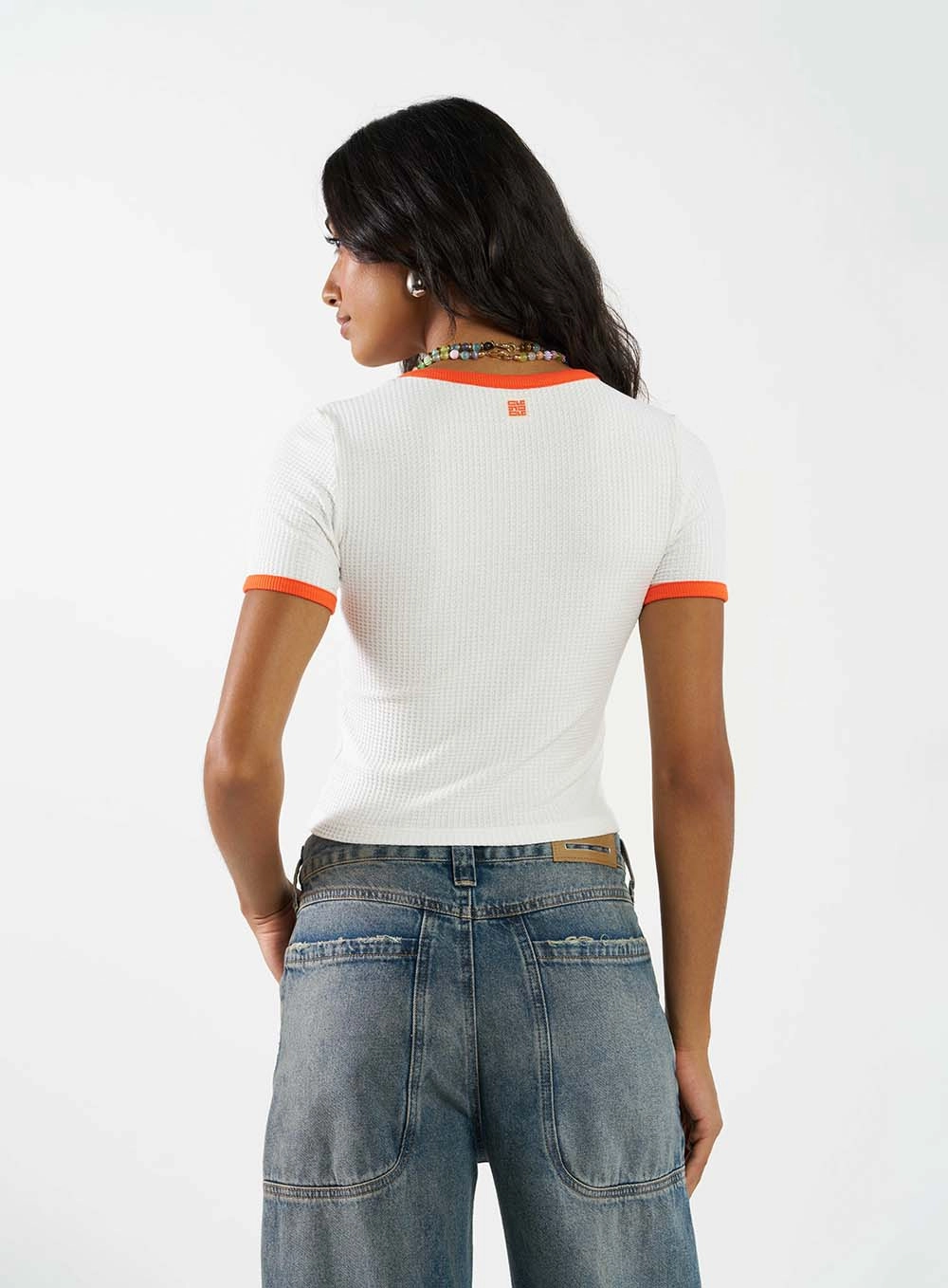 Camiseta Baby Look Estampada Off 3