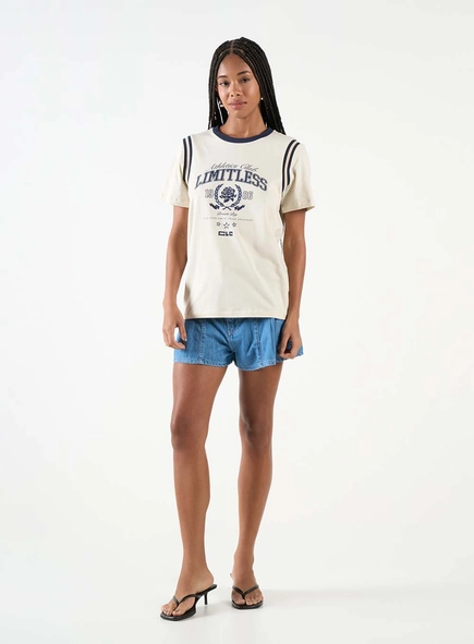 Camiseta Regular Com Estampa