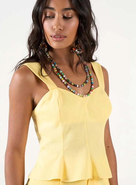 Blusa Godê Linho Com Lastex