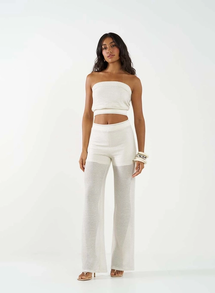 Blusa Comfort Metalizada Tomara Que Caia