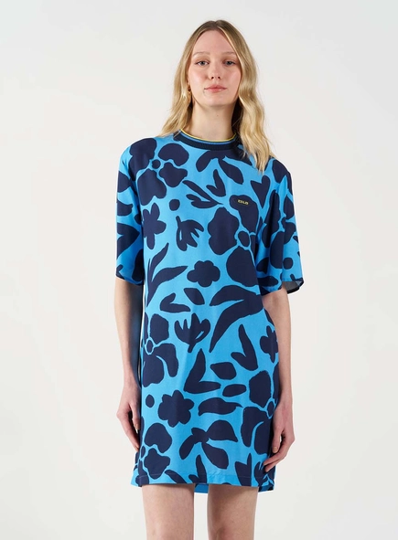 Vestido Curto Comfort Estampado