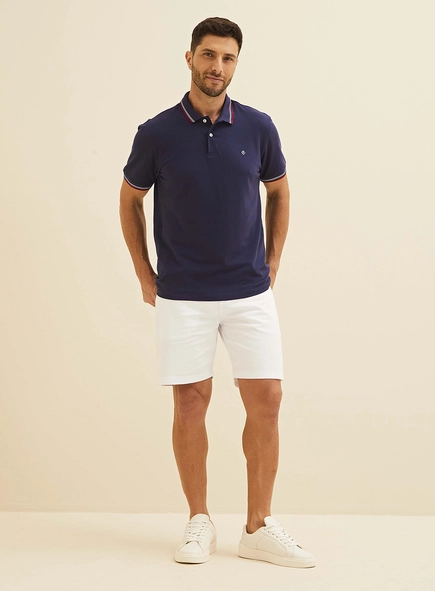 Polo Masculina Azul