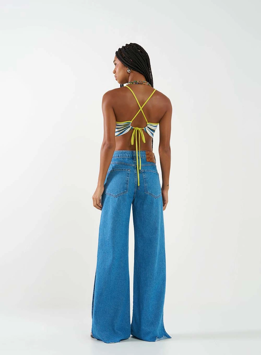 Top Small Listrado Com Amarração Estampados 4