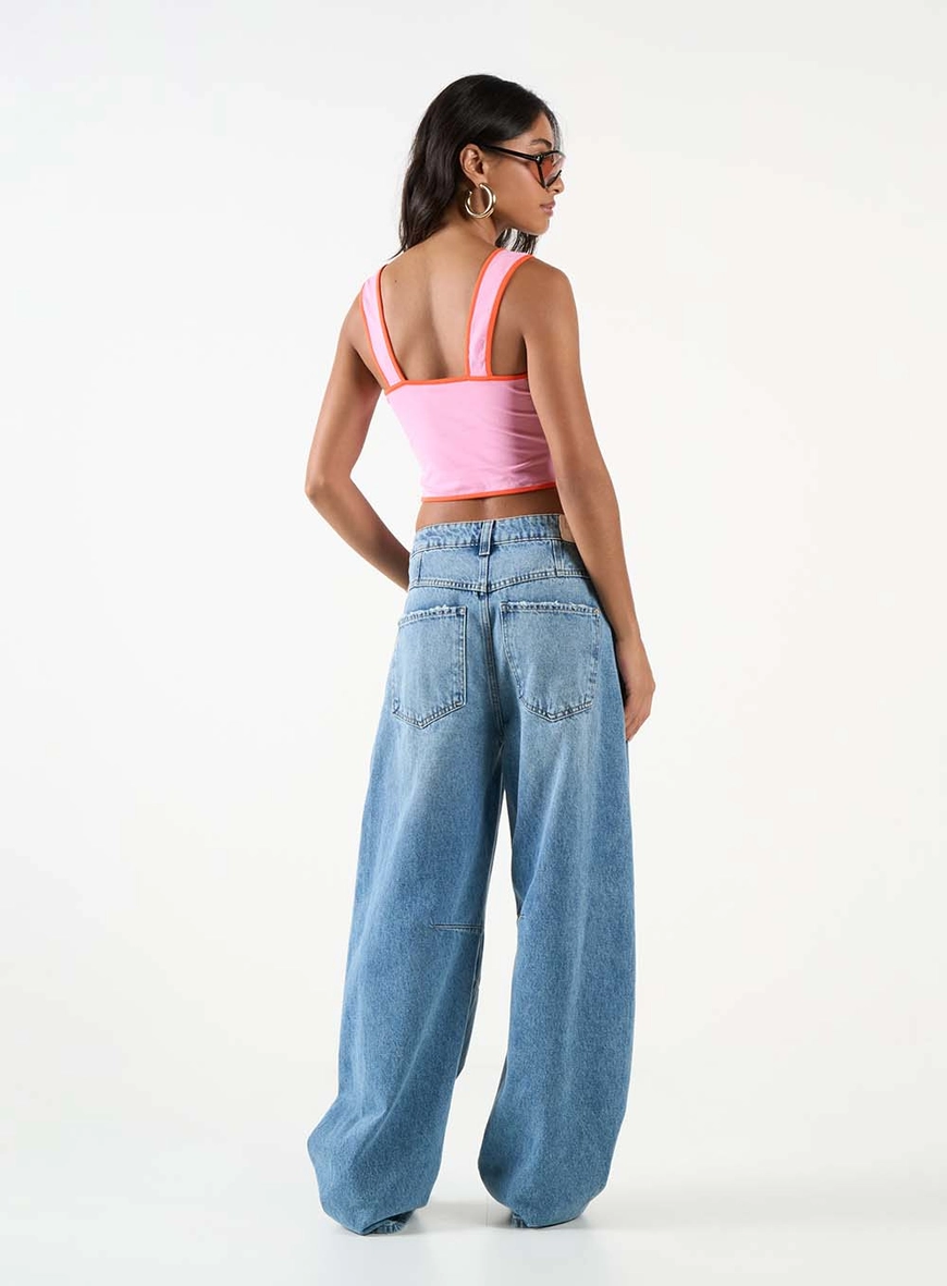 Blusa Small De Alças Largas Rosa 5