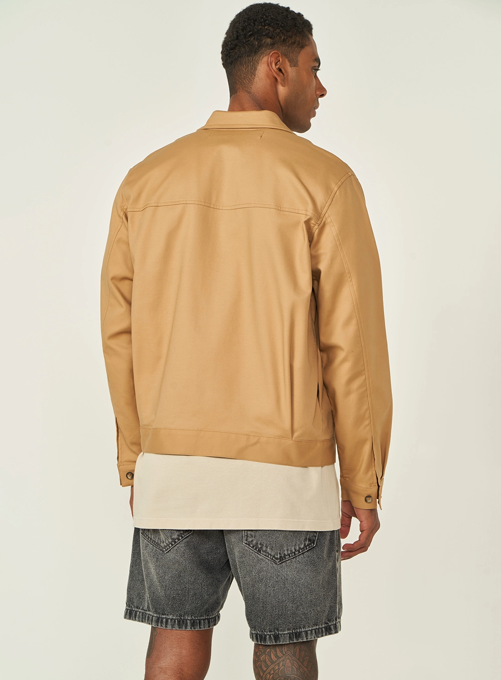 Jaqueta Masculina Bomber Bege