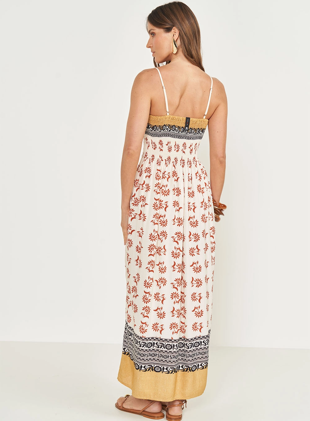 Vestido Midi Estampado Estampados