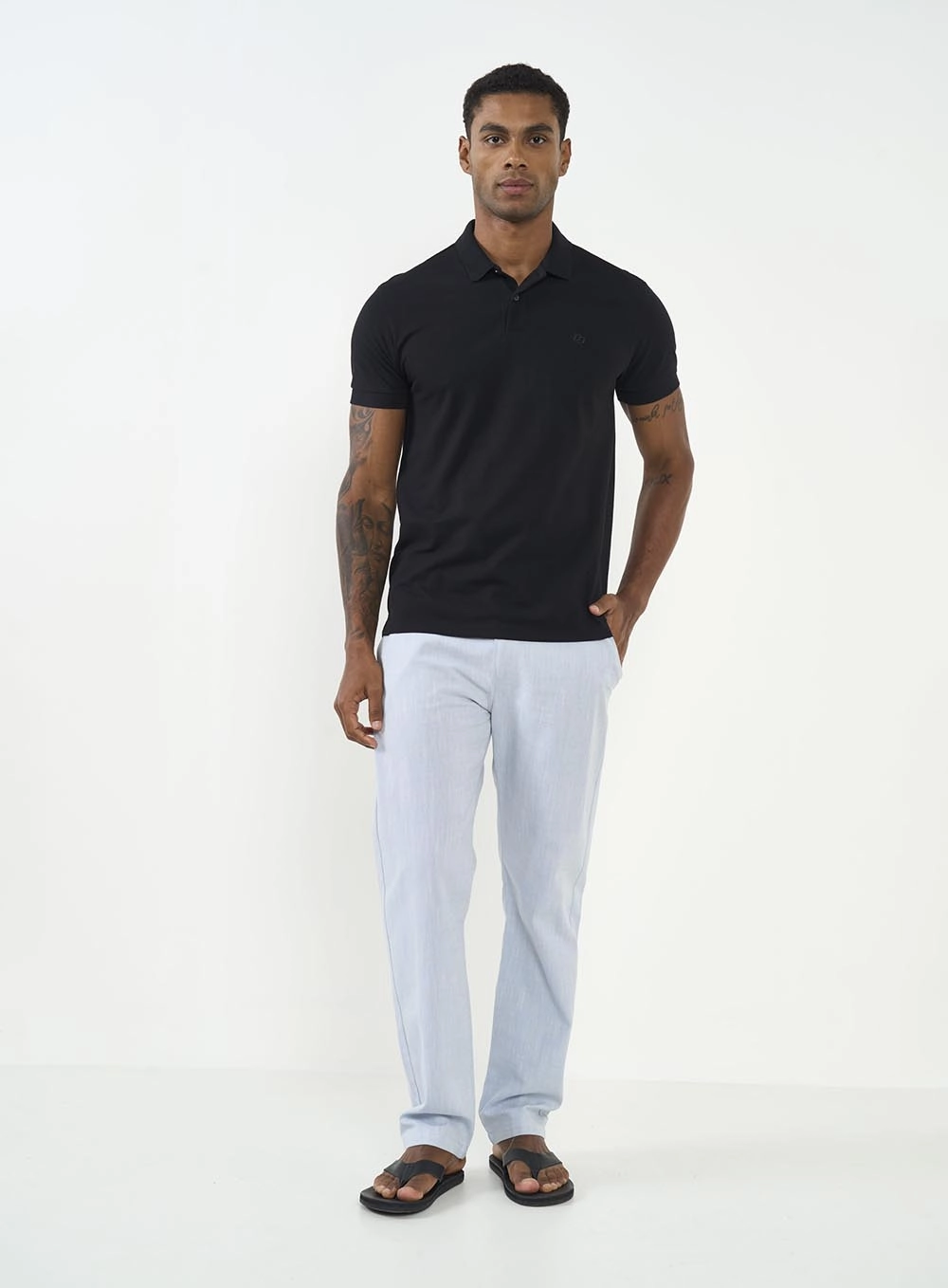 Conjunto Pack 2 Peças Polo + Camiseta Preto
