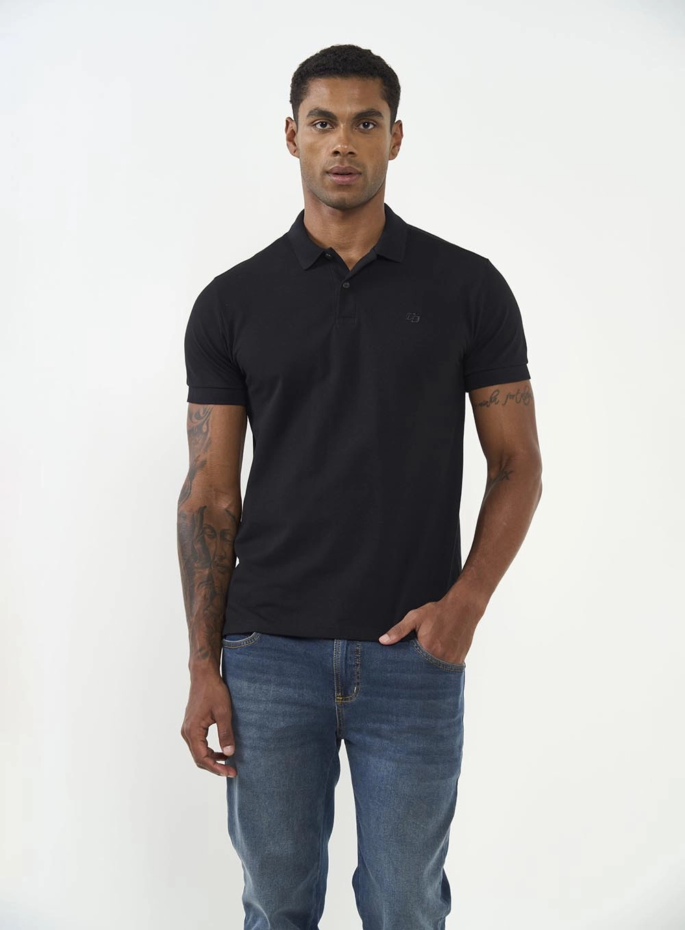 Conjunto Pack 2 Peças Polo + Camiseta Preto