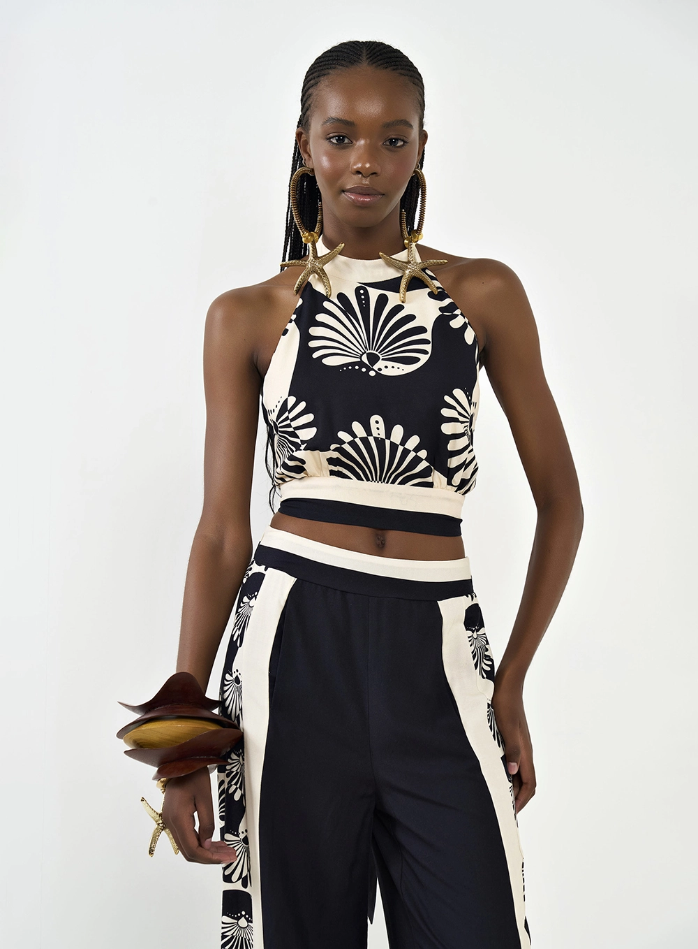Blusa Justa Estampada Frente Única Estampados